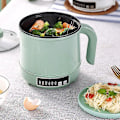 Miniatyrbillede 4 af 5: Multifunktionel Elektrisk Kogemaskine Enkelt / Dobbeltlags Hot Pot Mini Elektrisk Riskogegryde Non-stick Pander