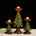 Miniatyrbillede 4 af 5: Grøn Juletræstelyslys til skrivebord, stuedekoration, julepynt, lille julegave
