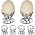 Miniatyrbilde 1 av 2: 6 stk. Spiral Egg Kopper i Rustfritt Stål