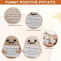 Miniatyrbild 2 av 5: 10 st Söta Positiva Potatisar Emotionellt Stöd Gurka med Kort och Påsar Virkad Docka Plysch Leksak