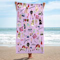 Miniatyrbild 2 av 2: 140x180cm Mikrofiber strandhandduk kändis omgivande rektangulär strandhandduk Taylor Swift sångare badhandduk handduk