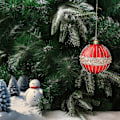 Miniatyrbilde 1 av 5: Julegaver Julepynt 8cm/6stk Håndmalte Julekulepynt Til Juletreet