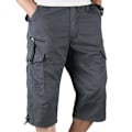 Miniatyrbillede 2 af 4: Mænds Combat Cargo 3/4 Shorts Afkortede Arbejdslommebukser Casual Bukser