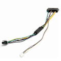 Miniatyrbilde 3 av 5: ATX 24-pins til hovedkort Patch Cord 2-port 6-pins strømforsyningskabel for HP Z220 Z230 SFF 18E4 Server arbeidsstasjon 18AWG Wire