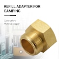 Miniatyrbild 3 av 5: Utomhus Gaspåfyllningsadapter Campingkök Gascylinder Spisomvandlare Tillbehör för Mapp Gaspåfyllningsadapter för Vandring Camping