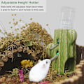 Miniatyrbild 5 av 5: Hamster Vattenflaska För Glastank, 2-i-1 Justerbar Hamster Vattenflaska 80ml Gerbil Vattenflaska Med Stativ, 1st(d-)