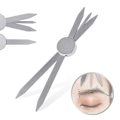 Miniatyrbilde 1 av 3: 1 stk Sølv Balanse Posisjonering Tattoo Linjal Makeup Øyenbryn Design Gyllen Forhold Linjal Måleverktøy