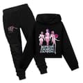 Flickor K-Pop Demon Hunters Hoodies Barn Tröja Pullover Toppar Byxor Outfit Set 150cm