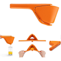 Miniatyrbillede 1 af 5: Citronpresser, Nem Manuel Citronpresser, Citruspresser Foldes Fladt Til Pladsbesparende Opbevaring, Citronpresser
