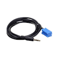 Miniatyrbillede 2 af 4: Med to radiotaster til Fiat Grande Punto Al-fa 159 bilstereo Aux 3,5 mm lyd