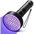 Miniatyrbillede 1 af 5: UV-lommelygte, 100 LED'er Sort Lys Lommelygte 395nm UV Lysdetektion
