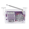 Miniatyrbillede 4 af 5: FM Radio RDA5807 DIY Kit Elektronisk Justerbar 87-108MHz Display Loddeøvelse DIY Elektroniske Komponenter Kit