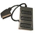 Pikkukuva 1 / 5: Scart 3-tie Splitter Scart Uros-Naaras Adapteri Liitin 3WAY Scaet Splitter Kaapeli Linja