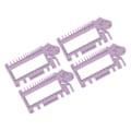 Miniatyrbillede 2 af 5: 4 stk. Strikkepinnemåler Multifunktionel Sød Fåre Design Høj Præcision Hæklenål Lineal til Hjemmemåling YEMAA