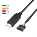 Miniatyrbillede 2 af 5: 6-bens TTL-232R-3V3 FT232 USB 2.0 til TTL 5V 3.3V Download Debug Kabel Adaptermodul til