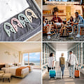 Pikkukuva 5 / 5: Matkustuskäyttöön taittuva vaateteline, liikematkoille, hotelliin, seisova vaateteline, taitettava vaatekuivatusteline, vaaleanpunainen