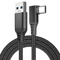 Oculus Quest 2 hurtiglading og dataoverføringskabel – USB-C 3.2 Gen 1 (5 Gbps) PD lade- og datakabel – VR-hodesettkoblingskabel – svart, 5 meter.