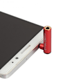 Miniatyrbillede 4 af 4: Rexlis 90 graders vinklet 3,5 mm han til hun lydkonverteradapter-stik L-type stereohovedtelefonmikrofon-stik