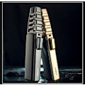 Miniatyrbilde 4 av 5: Turbine Torch Lighter Jet Flame Solar Beam Torch Jordens varmeste lommelykt Vindtett - Svart karbonfiber