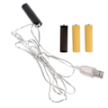 Miniatyrbillede 3 af 5: USB AA Batteri Eliminator til LED Lys Strømforsyning Juletræslyss strømforsyning Udskift AA Batterier Spar Energi