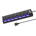 Miniatyrbild 3 av 5: Ryra Usb 2.0 Hub Usb Hub 2.0 Multi Usb Splitter Hub Använd Strömförsörjningsadapter 4/7 Port Multipel Expander 2.0 Usb Hub Med Strömbrytare För Pc
