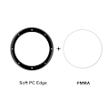 Pikkukuva 3 / 5: ENKAY HAT PRINCE Garmin Venu 2S 40mm/Vivoactive 4S 40mm 2 kpl Täydellinen peittävä Super Clear 3D Kaareva Pehmeä PC Reuna + Teräväpiirto PMMA Näytönsuojakalvot