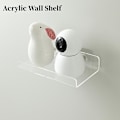 Miniatyrbild 4 av 5: Väggmonterad hylla högtalarstativ akryl väggmonterad displayhylla för kamera hantverk display diverse förvaringshållare ställ organizer