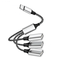 Miniatyrbild 1 av 5: Bärbar förlängningssladd USB-kabeldelare OTG USB Typ C Hub-förlängningar Hög hastighet Överföring Multi Splitter Adapter 4 portar