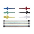 Miniatyrbild 1 av 5: Testledningssats, Testkrokclips Silikonhopptrådar Kabel för Logikanalysator Elektrisk Testning