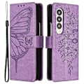 Miniatyrbild 1 av 5: YB Imprinting Series-4 för Samsung Galaxy Z Fold4 5G Plånboksfodral Magnetiskt stängbart Flip