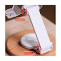 Miniatyrbilde 2 av 5: Mobiltelefon Transparent Stativ Akryl 360 Graders Roterende Stativ Skrivebord Multifunksjonell Universal Ce