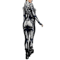 Miniatyrbilde 2 av 3: Halloween Robot Langarmet Jumpsuit Maskerade Festdrakt Kostyme