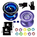 Miniatyrbild 1 av 5: K1 Blue+k7 Lila Responsiv Barnvänlig Yoyo för Nybörjare Hållbar ABS Yoyoalloy Responsiv Legering Yoyo Med