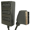 Miniatyrbilde 5 av 5: Scart 3-veis Splitter Scart Hunn til Hunn Adapterkontakt 3-veis Scaet Splitterkabel Linje