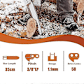 Miniatyrbilde 1 av 4: Sett med 3 lavt tilbakeslagssagkjede 3/8\"LP 50 ledd 1,1 mm 35 cm Kompatibel med Stihl MS170 MS180