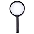 Miniatyrbillede 1 af 5: Håndholdt Sort Plastikramme 40mm Linse 3X Forstørrelsesglas