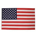 Miniatyrbild 2 av 2: Flagga - USA - Tryckt flagga - Hållbar polyester - 2 metallöglor - Rektangulär Röd, vit, blå