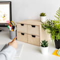 Miniatyrbillede 2 af 4: Mini trækommode - Creative Deco - 4 skuffer - Perfekt beige kommode til at dekorere og male Beige
