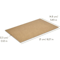 Pikkukuva 4 / 4: Raakapuulevylevy - 10 x A5 MDF 148 x 210 x 3 mm - Ihanteellinen tee-se-itse, laserleikkaukseen, CNC-reitittimeen, mallintamiseen Naturlig