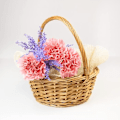 Miniatyrbild 3 av 4: Creative Home Liten flätad korg | 22 x 22 x 26 cm (+-- 2 cm) | Handvävd | Påskkorg | Presentkorg | Frukt korg kastanj
