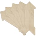 Set med 5 pilformade hängen - Creative Deco - 30x11cm - Omålad plywood