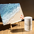 Miniatyrbild 2 av 4: Creative Deco Large Grain Texture Paste 2 kg - Reliefpasta för akrylmålning - Textured Paste - Modellering Vit
