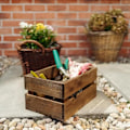 Miniatyrbillede 2 af 4: Wenge trækasse - CREATIVE DECO - 30 x 20 x 15 cm - Trækasse - Vintage trækasse kastanj