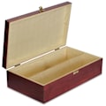 Pikkukuva 1 / 4: Burgundinpunainen puinen viinirasia lahjarasia - Creative Deco - 2 pulloa - 35 x 21 x 11 cm Bourgogne