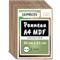 Pikkukuva 1 / 6: Luova Deco 10x MDF-paneeli Tammi A4 300x210mm | Raaka Puu Askarteluun, Laserleikkaus, Kaiverrus, Mallinrakennus, Pyyrogravuuritus Ek