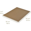 Miniatyrbillede 2 af 4: Creative Home 30 x 40 cm Cork Wall Board | Pinramme | Skilt til kontor, køkken, soveværelse, cafe, hjem, skole