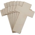 Miniatyrbild 1 av 4: Plywood utskärningar - Creative Deco - 10 x korsformer att dekorera - 20 x 12,5 cm omålad