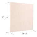 Miniatyrbild 3 av 4: Creative Deco 8 Trämålning Canvas | 25 x 25 cm| Naturträ målarbräda Panel | Blank canvas i plywoodchassi