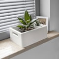 Pikkukuva 2 / 4: Säilytyslaatikko - Creative Deco - 30x20x13cm - Luonnonpuu - Valkoinen - Kahvat Vit