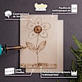 Miniatyrbild 4 av 4: Creative Deco 3 x A4 råträplywood | 3 x 300 x 210 mm (+-- 0,5 mm) | Handgjord baltisk björkpanel Naturlig